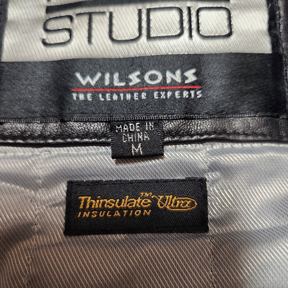 Womens Black Leather Jacket - Picture 11 of 13